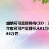 加纳可可监管机构CEO：2024/25年度可可产量目标从81万吨下调至65万吨