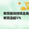 教育板块持续走高 凯文教育涨超5%