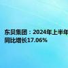 东贝集团：2024年上半年净利润同比增长17.06%