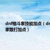 dnf格斗家技能加点（dnf格斗家散打加点）