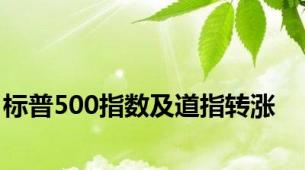 标普500指数及道指转涨