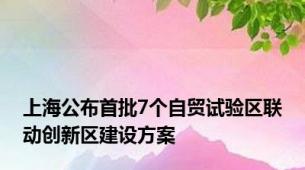 上海公布首批7个自贸试验区联动创新区建设方案