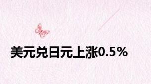 美元兑日元上涨0.5%