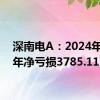 深南电A：2024年上半年净亏损3785.11万元