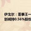 伊戈尔：董事王一龙计划减持0.56%股份