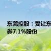 东莞控股：受让东莞证券7.1%股份