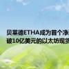 贝莱德ETHA成为首个净流入突破10亿美元的以太坊现货ETF