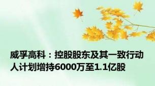 威孚高科：控股股东及其一致行动人计划增持6000万至1.1亿股