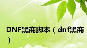 DNF黑商脚本（dnf黑商）