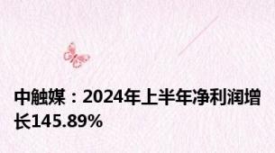 中触媒：2024年上半年净利润增长145.89%