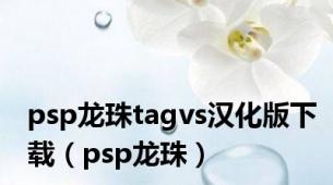 psp龙珠tagvs汉化版下载（psp龙珠）