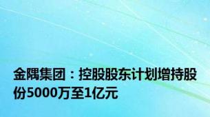 金隅集团：控股股东计划增持股份5000万至1亿元