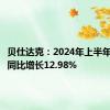 贝仕达克：2024年上半年净利润同比增长12.98%