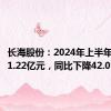 长海股份：2024年上半年净利润1.22亿元，同比下降42.01%