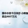 国中水务今日涨停 小鳄鱼席位净卖出4607万元