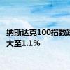 纳斯达克100指数跌幅扩大至1.1%