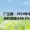 广立微：2024年半年度净利润减少88.9%