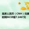 离岸人民币（CNH）兑美元北京时间04:59报7.1467元