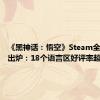 《黑神话：悟空》Steam全球评价出炉：18个语言区好评率超90%