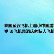 泰国坠毁飞机上最小中国游客仅12岁 该飞机是酒店的私人飞机