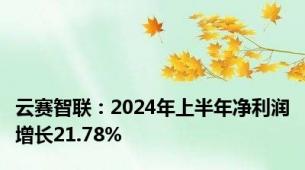 云赛智联：2024年上半年净利润增长21.78%