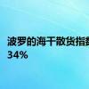 波罗的海干散货指数跌0.34%