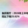 鱼跃医疗：2024年上半年净利润同比下降25.02%