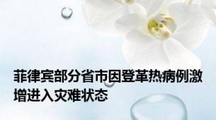 菲律宾部分省市因登革热病例激增进入灾难状态