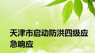 天津市启动防洪四级应急响应