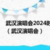 武汉演唱会2024时间表（武汉演唱会）