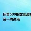 标普500指数能源板块触及一周高点