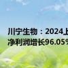 川宁生物：2024上半年净利润增长96.05%