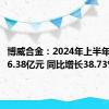 博威合金：2024年上半年净利润6.38亿元 同比增长38.73%