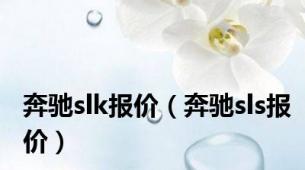 奔驰slk报价（奔驰sls报价）