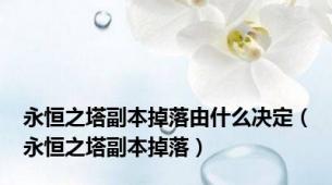 永恒之塔副本掉落由什么决定（永恒之塔副本掉落）