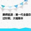 鹏辉能源：第一代全固态电池通过针刺、大幅降本