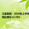 江盐集团：2024年上半年净利润同比增长13.76%