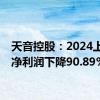 天音控股：2024上半年净利润下降90.89%