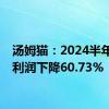 汤姆猫：2024半年度净利润下降60.73%