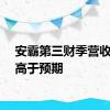 安霸第三财季营收展望高于预期