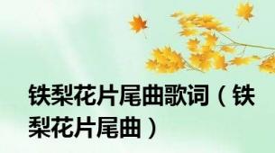 铁梨花片尾曲歌词（铁梨花片尾曲）