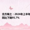 北方稀土：2024年上半年净利润同比下降95.7%