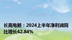 长高电新：2024上半年净利润同比增长42.84%