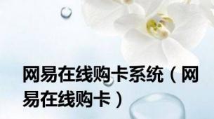 网易在线购卡系统（网易在线购卡）