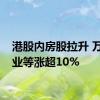 港股内房股拉升 万科企业等涨超10%