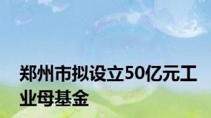 郑州市拟设立50亿元工业母基金