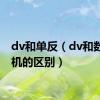 dv和单反（dv和数码相机的区别）