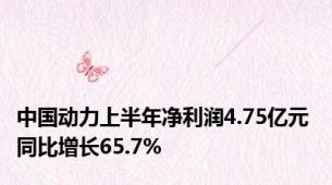 中国动力上半年净利润4.75亿元 同比增长65.7%