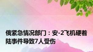 俄紧急情况部门：安-2飞机硬着陆事件导致7人受伤