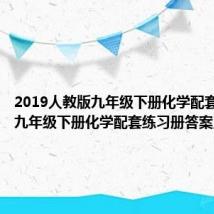 2019人教版九年级下册化学配套答案（九年级下册化学配套练习册答案人教版）